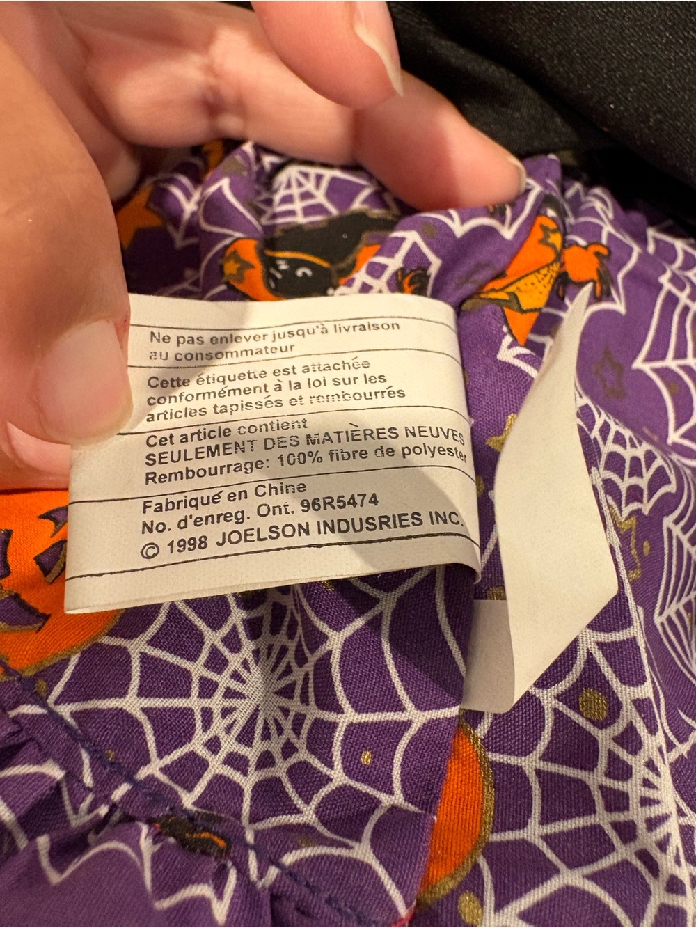 Vintage 1998 Silly Pumpkin Witch Candy Plush Nylon Basket EUC - Picture 15 of 15